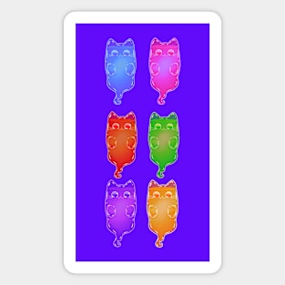 Specter Kitty Ghost Halloween Design Magnet